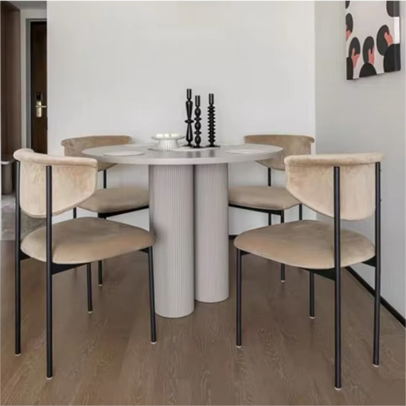 Home Office Guest Room - 工場直販 2026年モデル 安価で高品質なモダンな鉄製ベルベット張りのホテル・家庭・オフィス・レストラン用ダイニングチェア