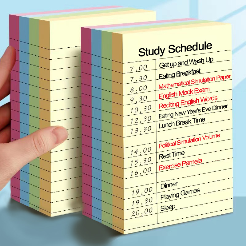 Sticky Note Dispenser - 200 枚ライン付箋 4 色ポータブル学生ノートマーカー書き込み付箋自己粘着簡単に適用メモ帳