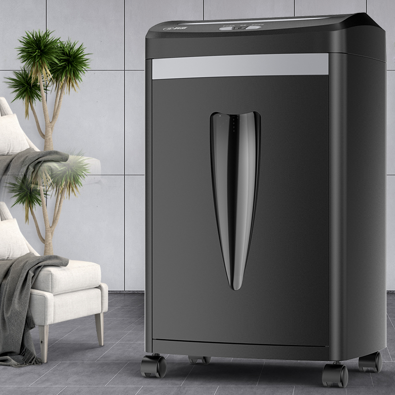 Paper Shredder Micro - 高セキュリティP-5マイクロカットシュレッダー、業務用・家庭用大型電子8枚裁断シュレッダー