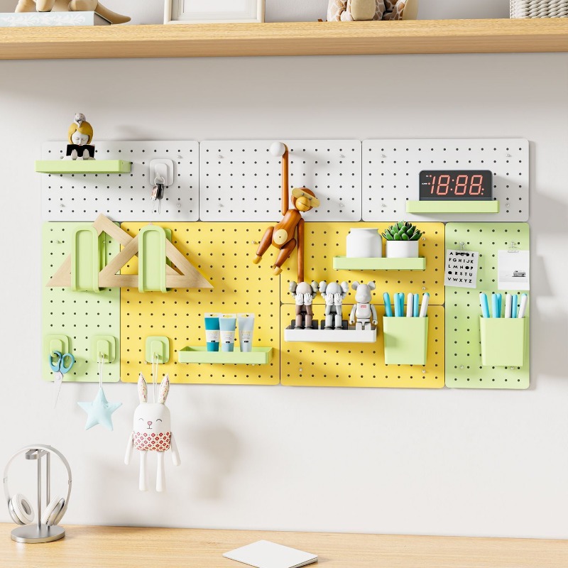 穴ボード DIY 金属プレート リビングルーム キッチンデス - Home Office Kitchen のレビューと価格