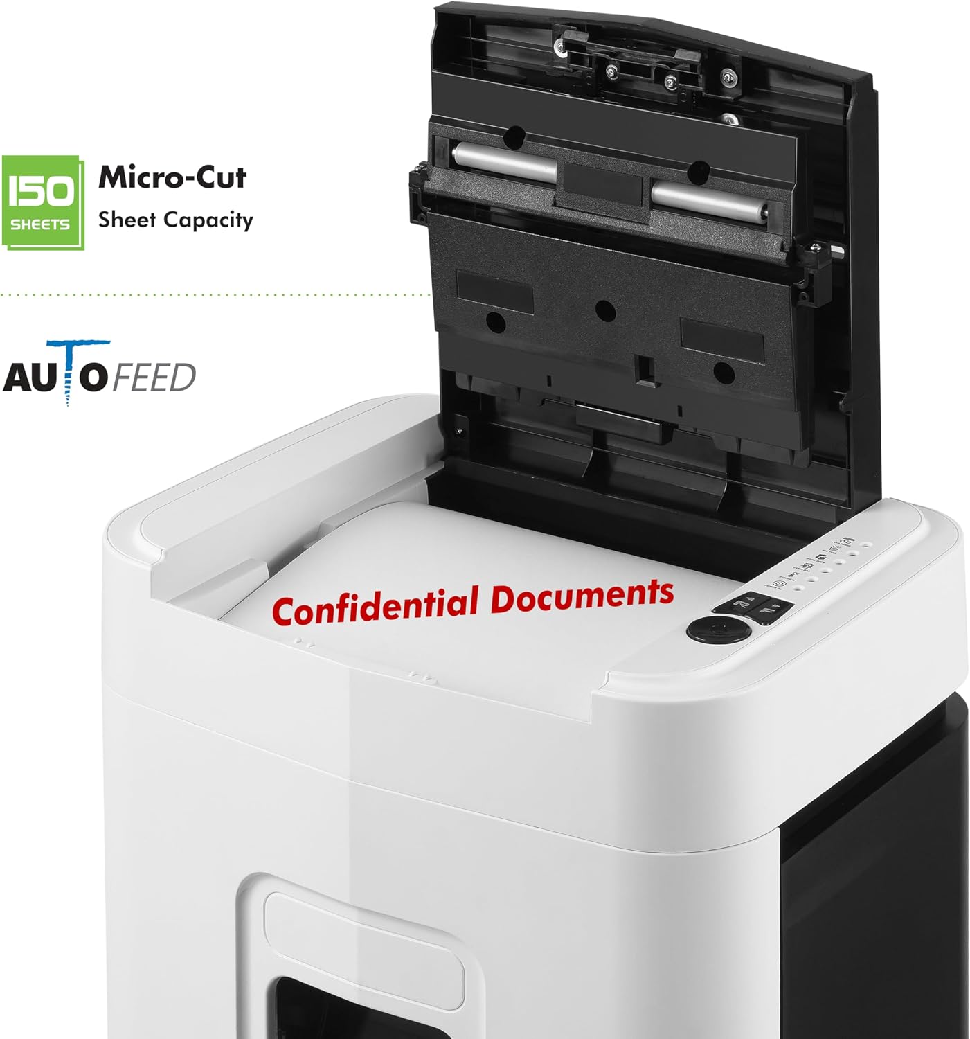 自動送りマイクロカット紙・クレジットカードシュレッダー 15 - Paper Shredder Micro のレビューと価格
