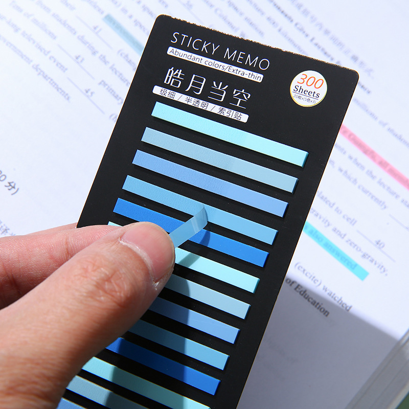 300 枚透明レインボーインデックスメモパッド付箋紙ステッカ - Sticky Note Dispenser のレビューと価格