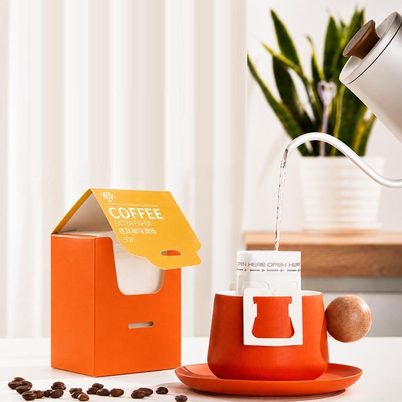 【M】25/50個使い捨て吊り下げ式コーヒーフィルター食品グ - Home Office Form のレビューと価格