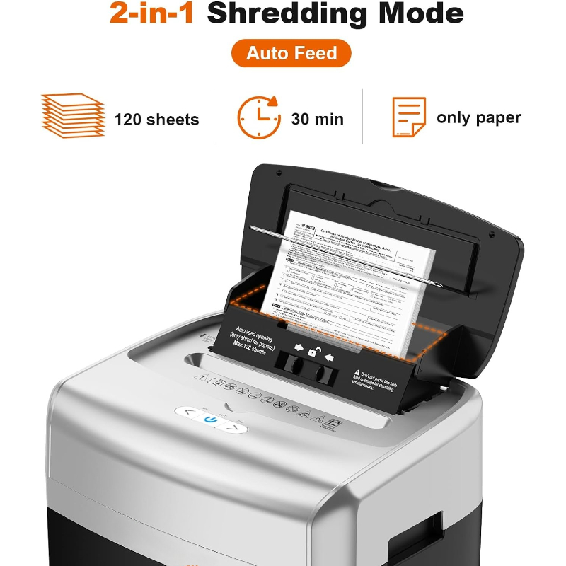 120枚自動給紙式マイクロカット30分連続運転ヘビーデューテ - Paper Shredder Micro のレビューと価格