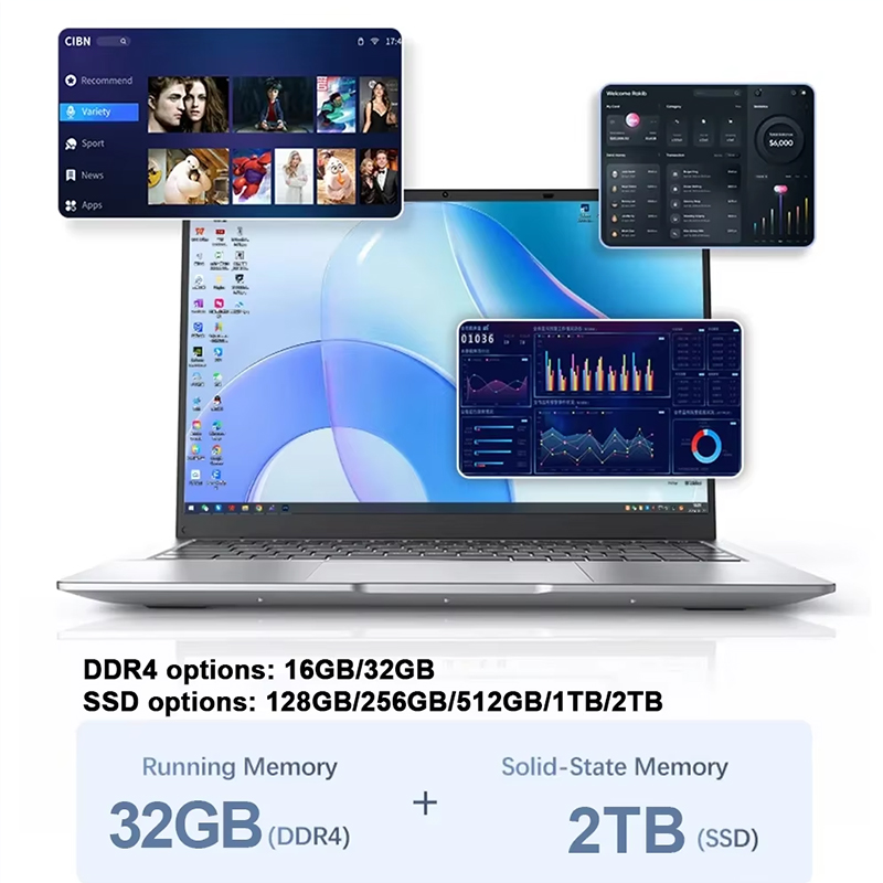 新型超薄型ノートパソコン 14.1インチ 16GB RAM  - Home Office Form のレビューと価格