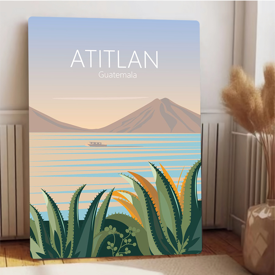 ヴィンテージ アティトラン湖 グアテマラ 風景 アイアン ウ - Home Office Guatemala のレビューと価格