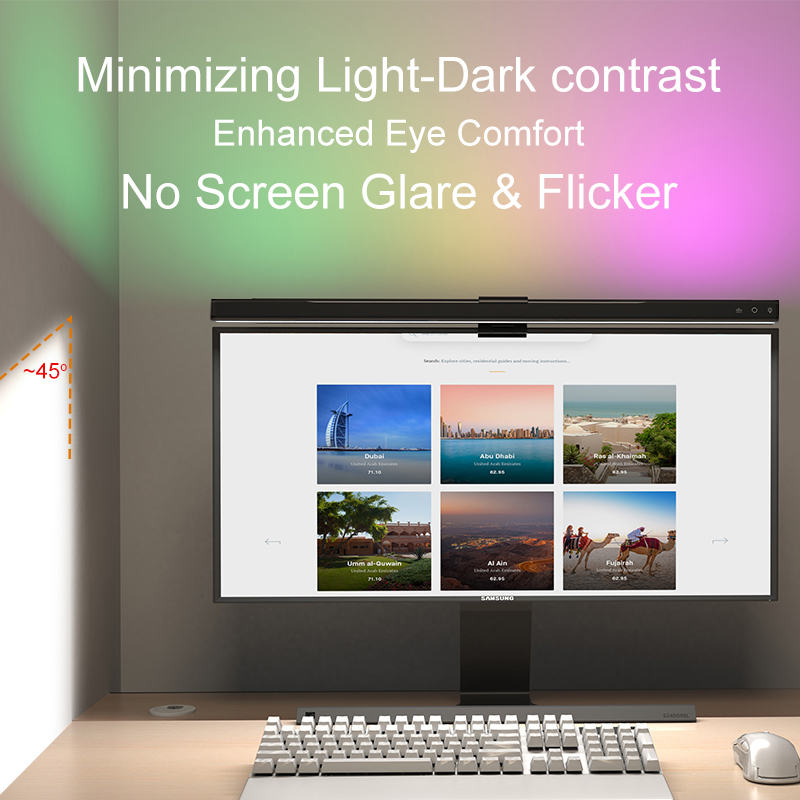 RGB ライト 60/80 センチメートルゲーム雰囲気照明モ - Home Office Gadgets のレビューと価格