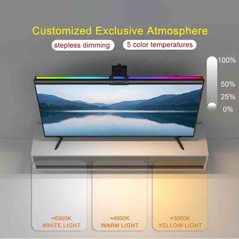 RGB ライト 60/80 センチメートルゲーム雰囲気照明モ - Home Office Gadgets のレビューと価格