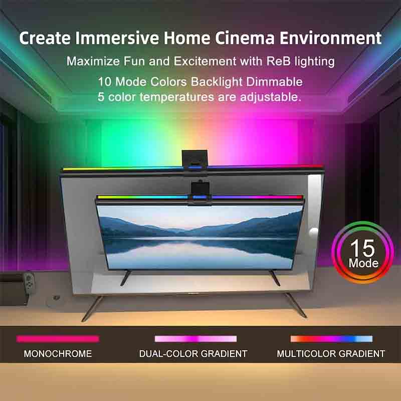 RGB ライト 60/80 センチメートルゲーム雰囲気照明モ - Home Office Gadgets のレビューと価格