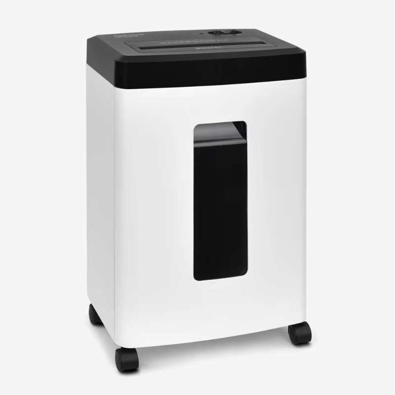 小型8枚裁断マイクロカットシュレッダー ホワイト 16Lゴミ - Paper Shredder Micro のレビューと価格