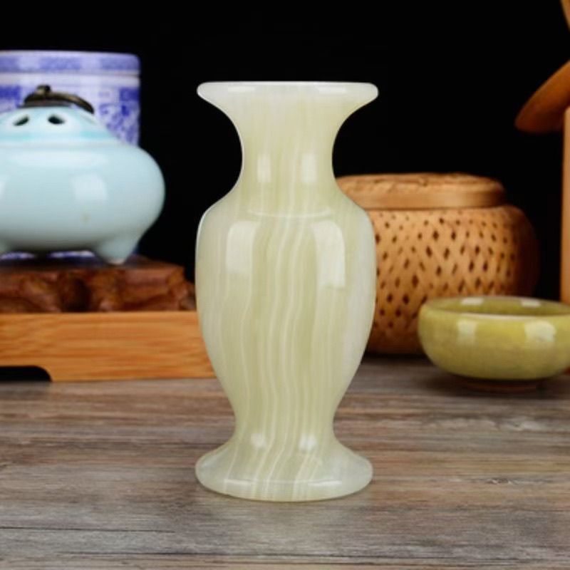 天然石花瓶飾り家の装飾アクセサリーリビングルームオフィスデス - Home Office Form のレビューと価格