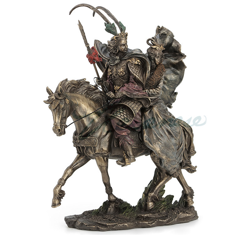 三国志 魯布と貂蝉像 樹脂製置物 古代中国将軍彫刻 ホームオ - Home Office Romance のレビューと価格