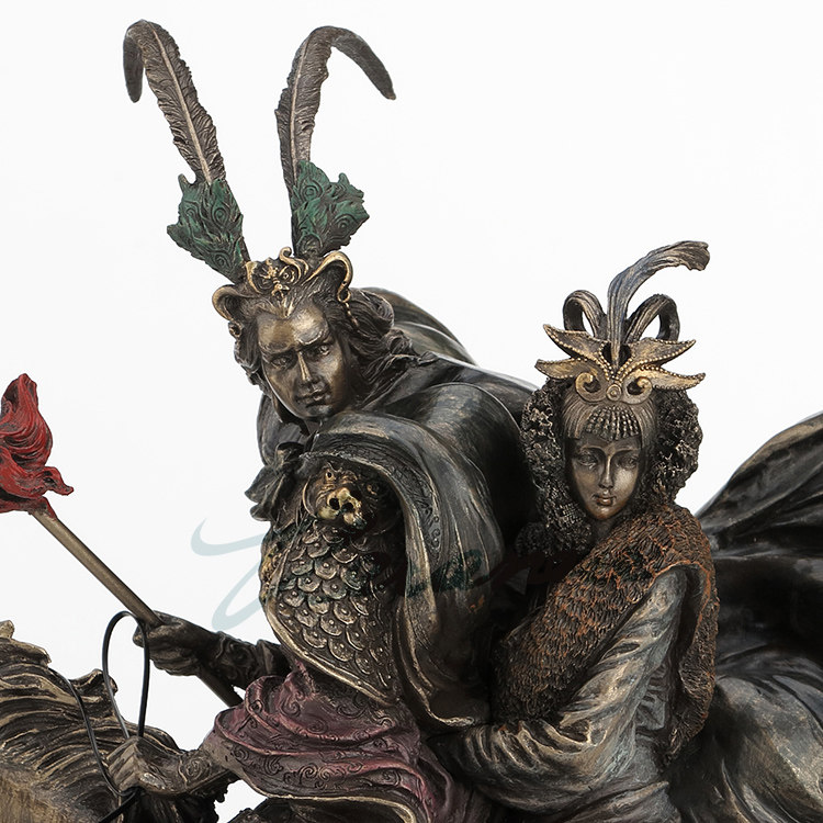 三国志 魯布と貂蝉像 樹脂製置物 古代中国将軍彫刻 ホームオ - Home Office Romance のレビューと価格