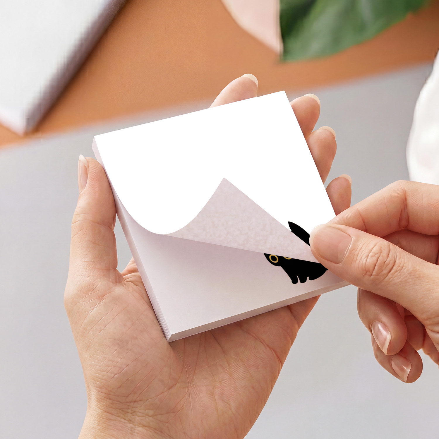 かわいい黒猫の付箋2個、かわいい動物のセルフスティックメモパ - Sticky Note Dispenser のレビューと価格