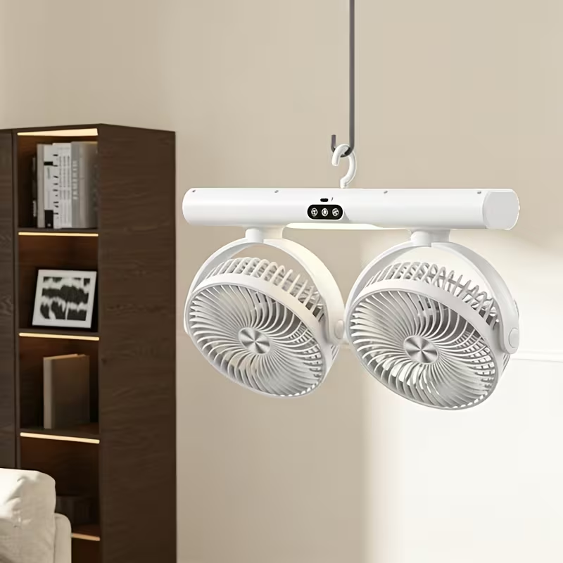 デュアルヘッド循環ファン モダンな壁掛け式 3段階独立制御  - Home Office Gadgets のレビューと価格