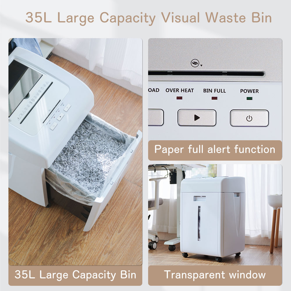 業務用・商業用大型35Lペーパーシュレッダー、200枚自動投 - Paper Shredder Micro のレビューと価格