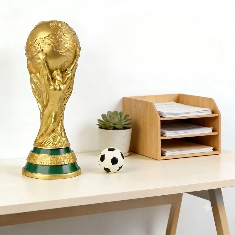 ワールドカップトロフィーモデルオーナメント サッカー試合記念 - Home Office Form のレビューと価格