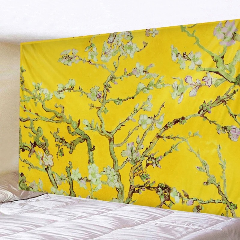レトロな油絵の背景布,花のタペストリー,家の壁の装飾,オフィ - Home Office Background のレビューと価格