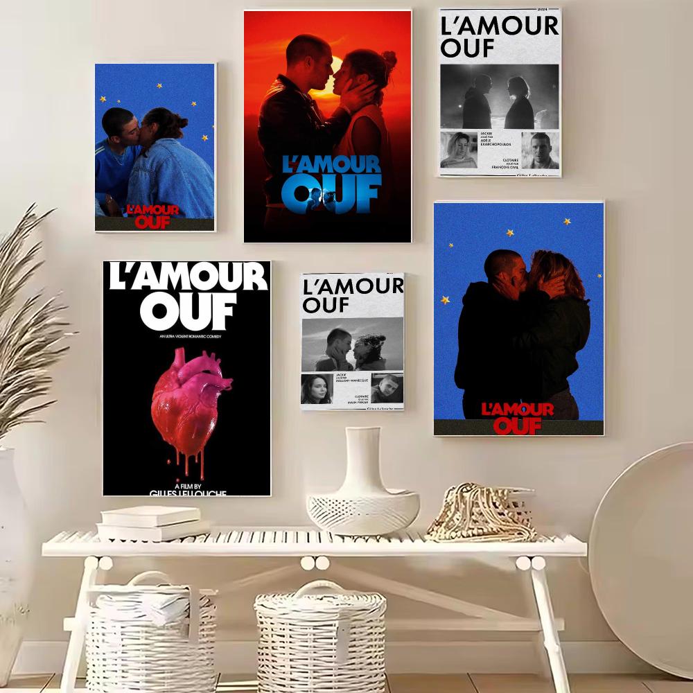 フランスのロマンス映画 L-Lamour Ouf ポスター  - Home Office Romance のレビューと価格