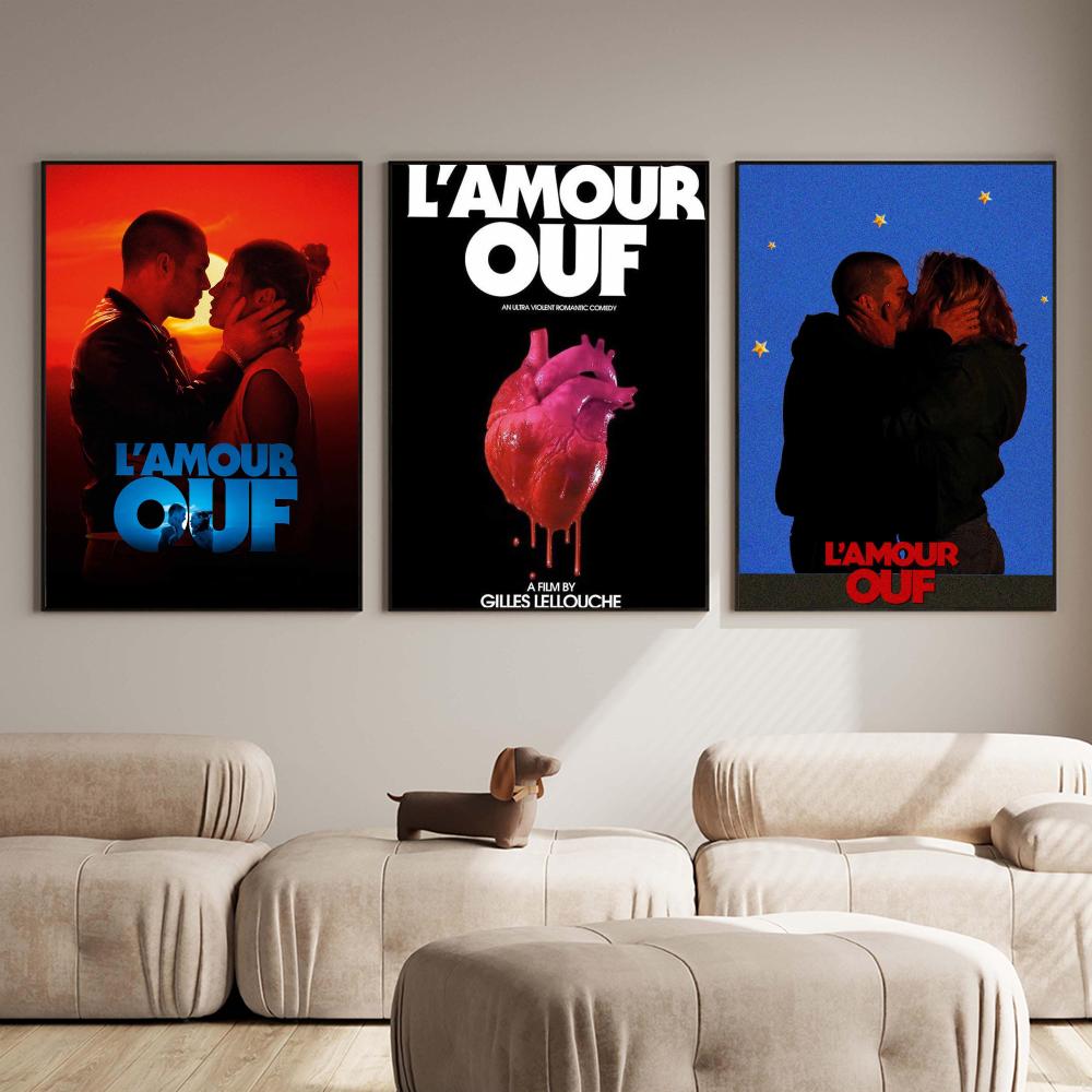 フランスのロマンス映画 L-Lamour Ouf ポスター  - Home Office Romance のレビューと価格