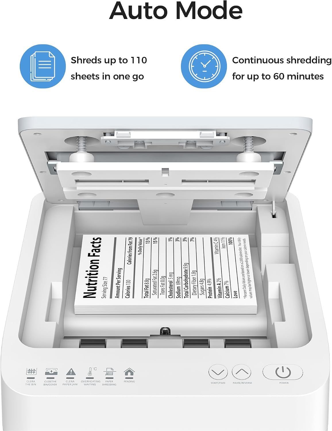 マイクロカットシュレッダー 110枚裁断 家庭・オフィス用  - Paper Shredder Micro のレビューと価格