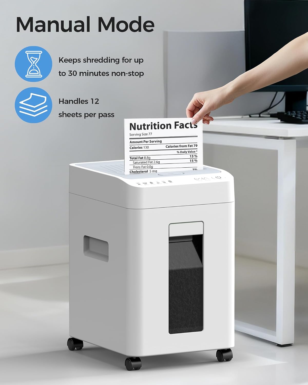 マイクロカットシュレッダー 110枚裁断 家庭・オフィス用  - Paper Shredder Micro のレビューと価格