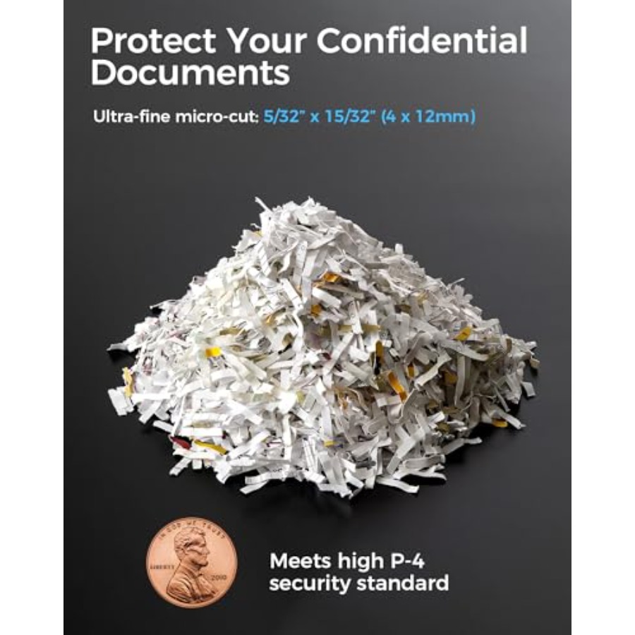 家庭用・オフィス用マイクロカットシュレッダー、スチールボディ - Paper Shredder Micro のレビューと価格
