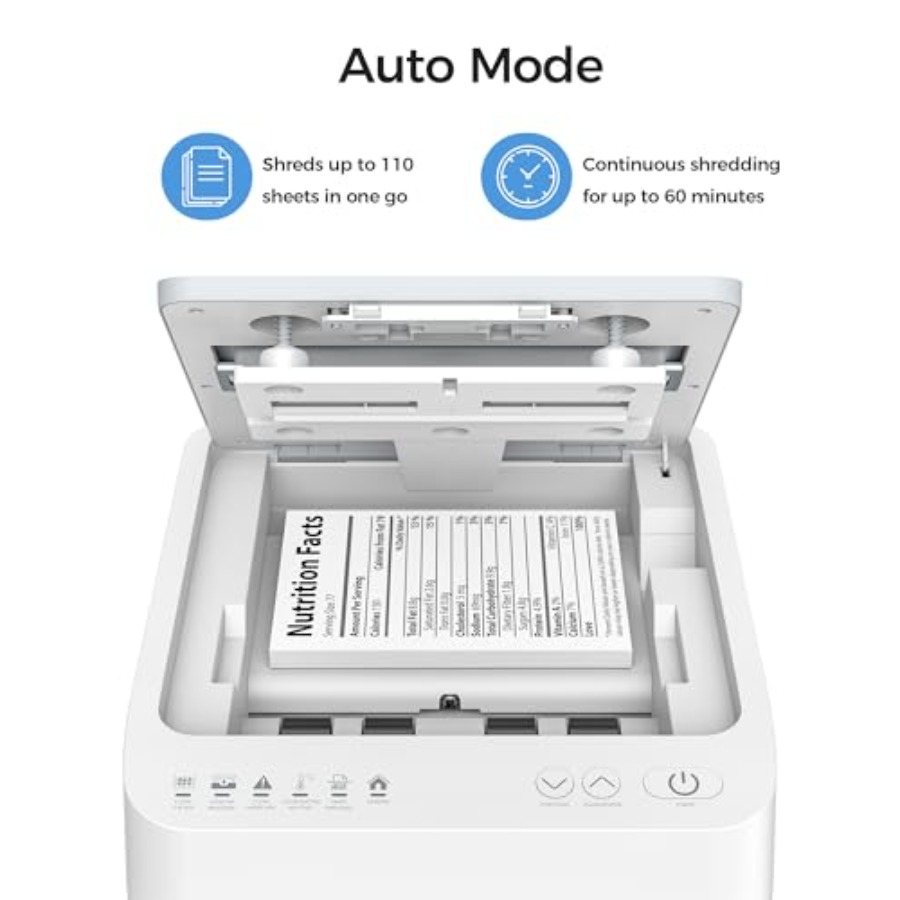 家庭用・オフィス用マイクロカットシュレッダー、スチールボディ - Paper Shredder Micro のレビューと価格
