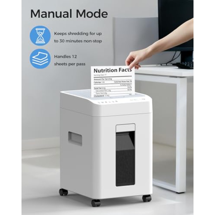 家庭用・オフィス用マイクロカットシュレッダー、スチールボディ - Paper Shredder Micro のレビューと価格
