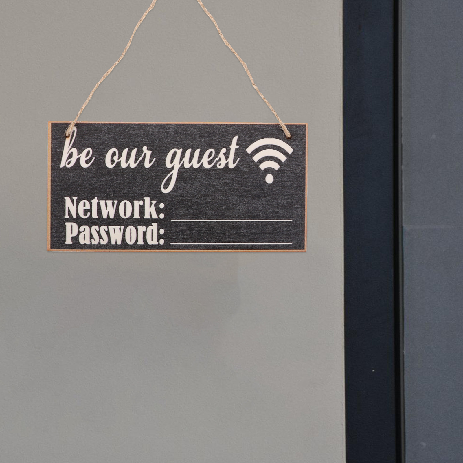 2 個の木製 WiFi パスワードサイン ホーム黒板スタイル - Home Office Guest Room のレビューと価格