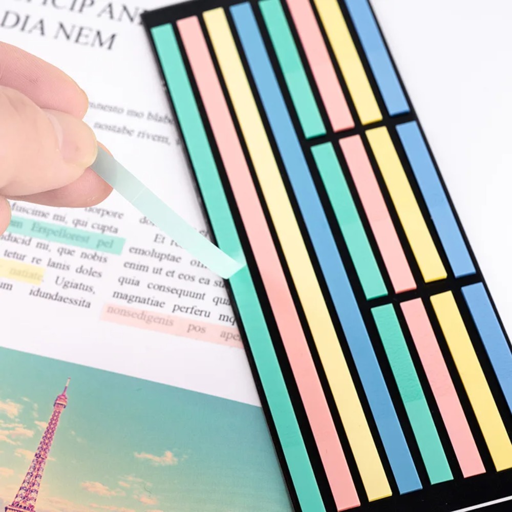 160枚入り透明付箋紙、自己粘着式読書用注釈、書籍用メモ帳、 - Sticky Note Dispenser のレビューと価格